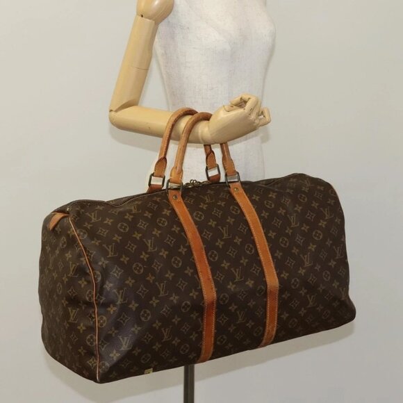 LOUIS VUITTON Monogram Keepall 55 Boston Bag - Picture 13 of 15